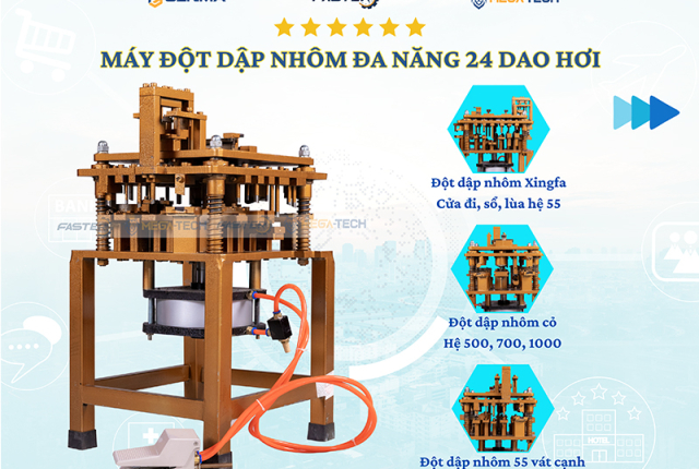 Máy đột dập Xingfa nhôm cỏ nhôm thủy lực - Ảnh 3
